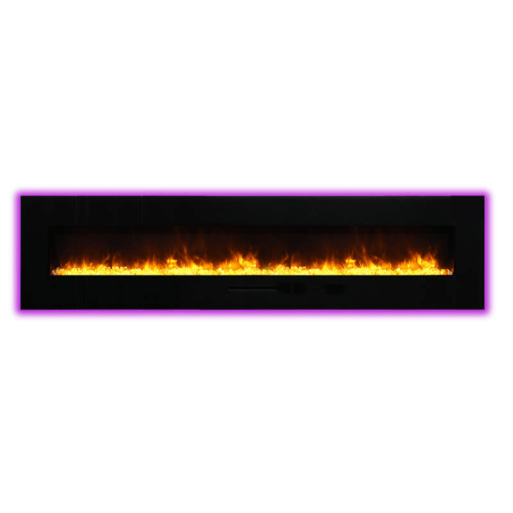 Amantii 26" Wall Mount/Flush Mount Electric Fireplace with Glass Surround
