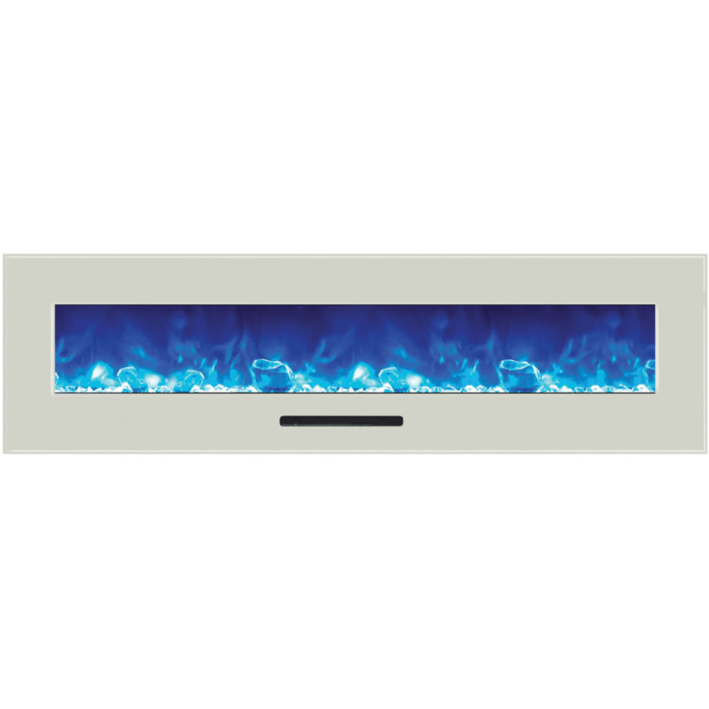 Amantii 26" Wall Mount/Flush Mount Electric Fireplace with Glass Surround