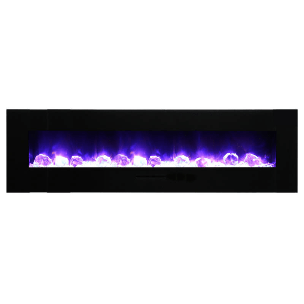 Amantii 26" Wall Mount/Flush Mount Electric Fireplace with Glass Surround