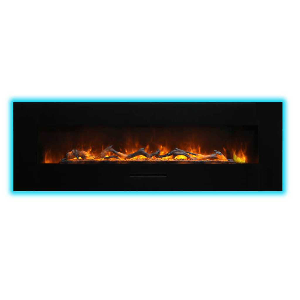 Amantii 26" Wall Mount/Flush Mount Electric Fireplace with Glass Surround