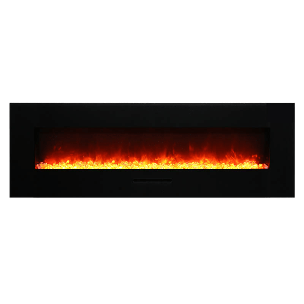 Amantii 26" Wall Mount/Flush Mount Electric Fireplace with Glass Surround