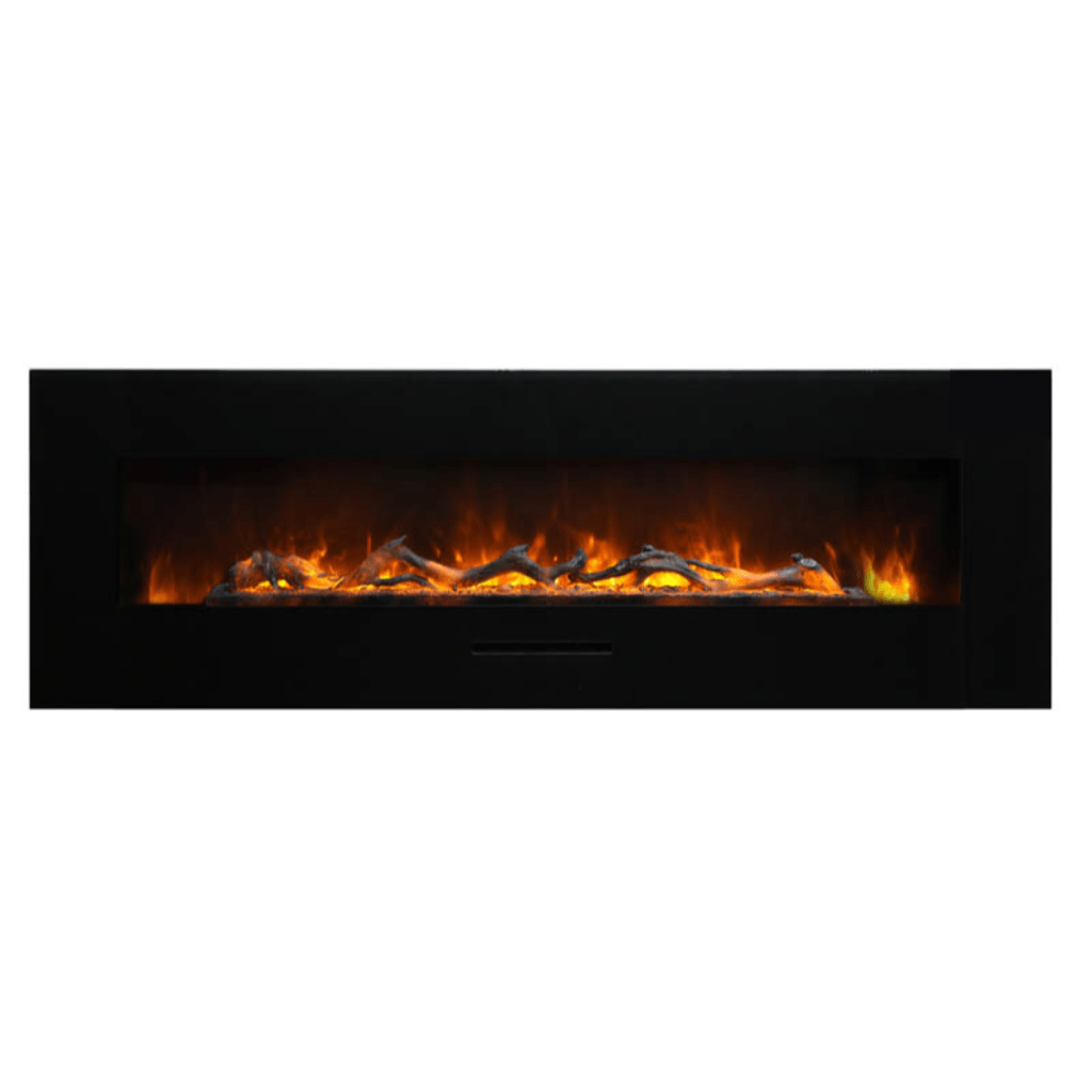 Amantii 26" Wall Mount/Flush Mount Electric Fireplace with Glass Surround