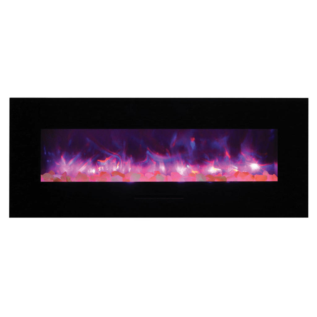 Amantii 26" Wall Mount/Flush Mount Electric Fireplace with Glass Surround
