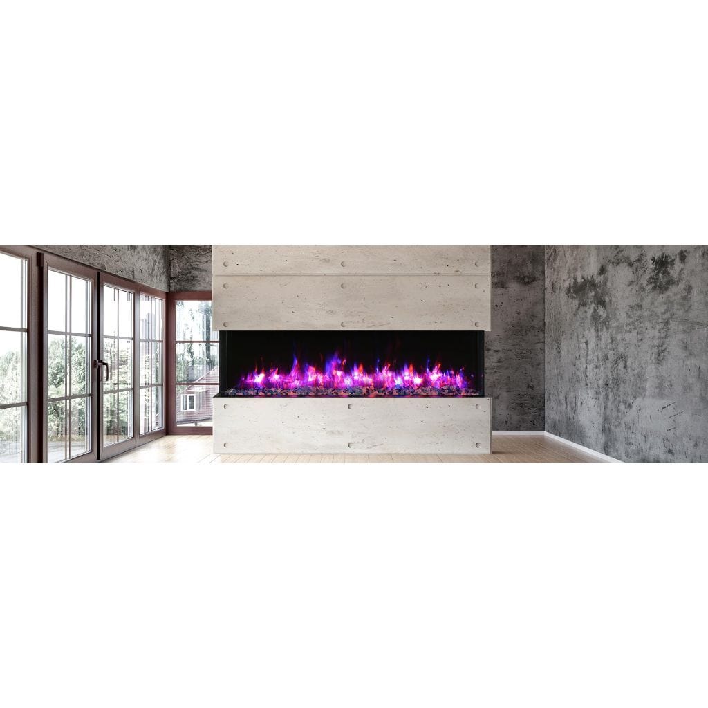 Amantii 88" Tru-View XL XT Three Sided Electric Fireplace