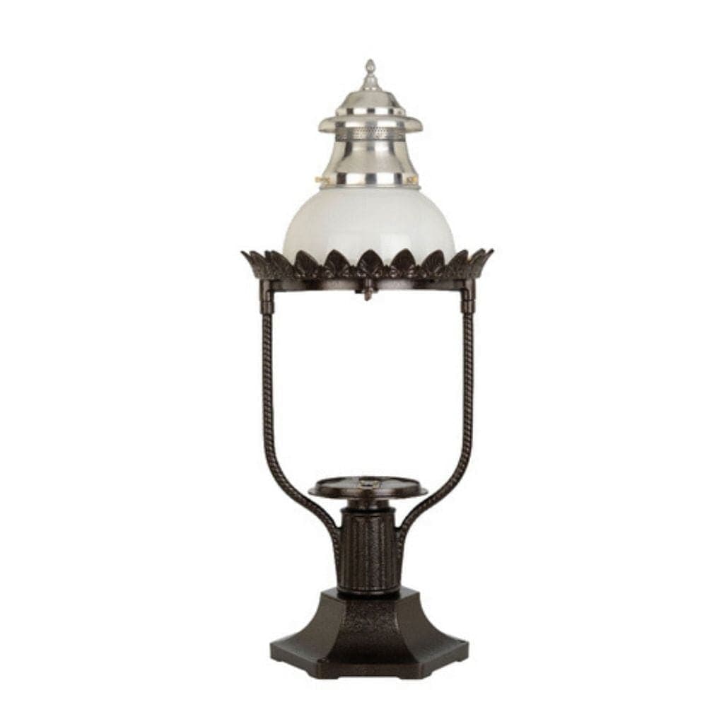 American Gas Lamp Works 16" 4200R Victorian Aluminum Pier Mount Mid-Size Electric Light Head
