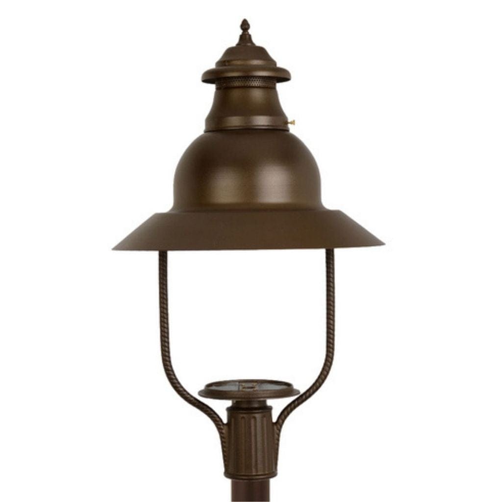American Gas Lamp Works 21" 4300H Apollo Aluminum Post Mount Estate Electric Light Head