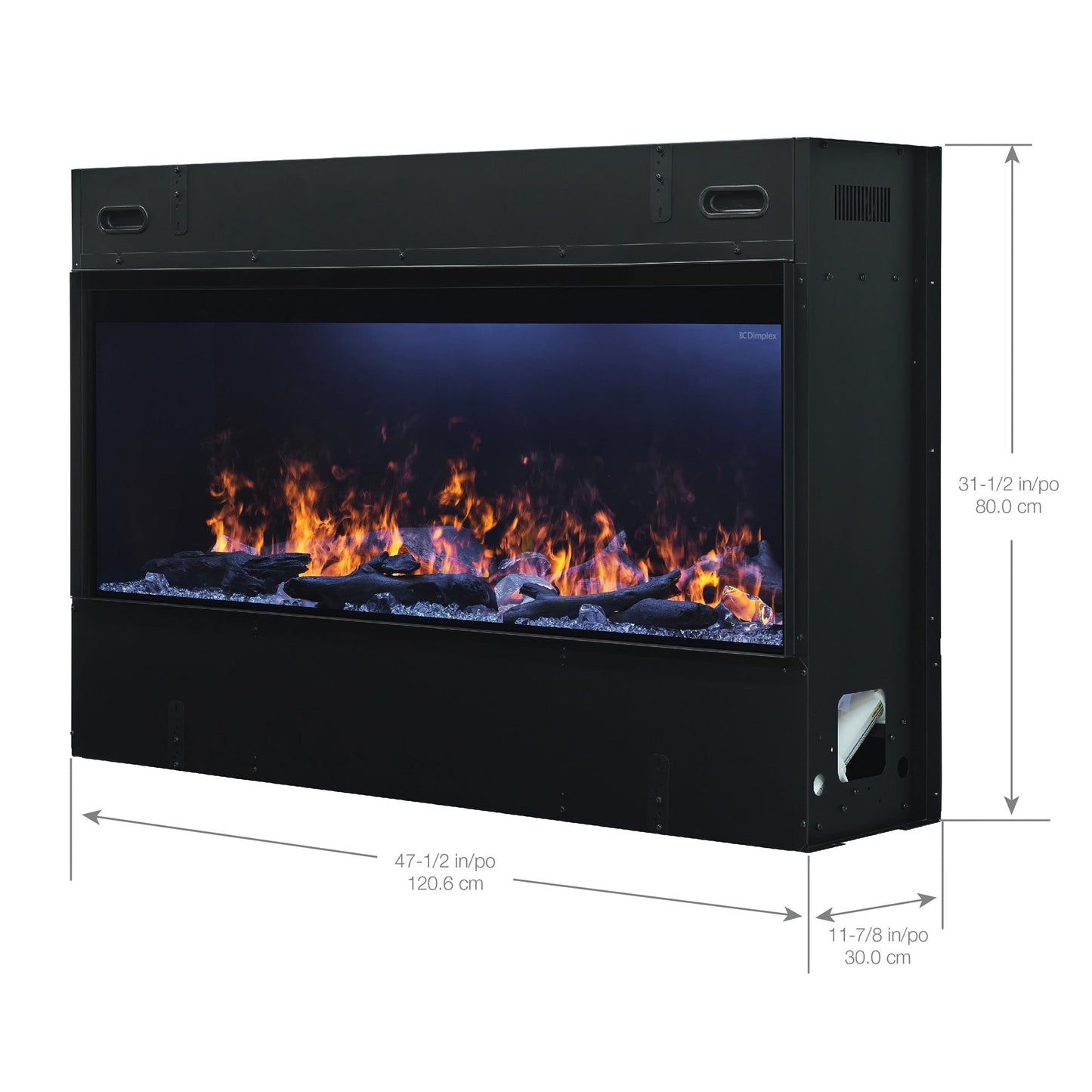 Dimplex Optimyst Linear 46" Electric Fireplace With Acrylic Ice and Driftwood Media