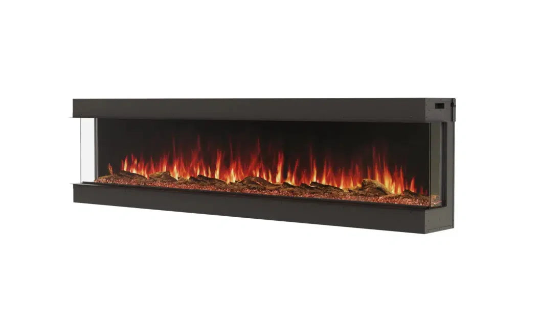 EcoSmart Fire Switch 96" Black Bay Electric Fireplace by MAD Design Group