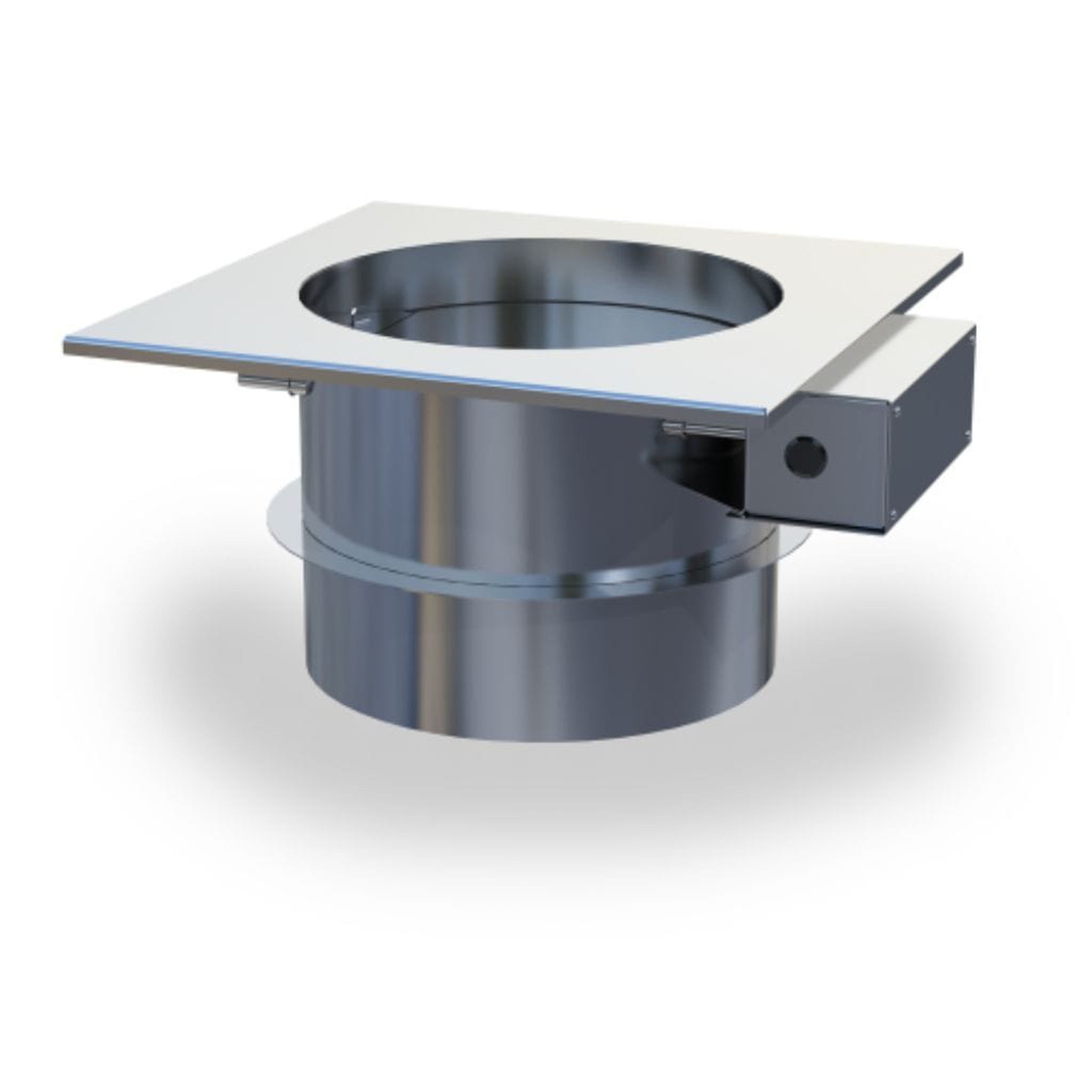 Enervex 6" 24VAC Stainless Steel Mechanical Fireplace Damper for RS 9