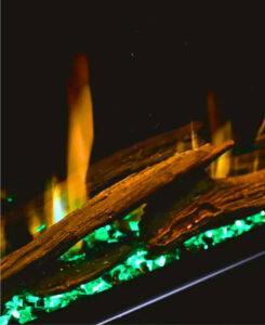 Modern Flames Orion Multi 76" Heliovision Built-in / Wall-Mounted Linear Smart Virtual Electric Fireplace