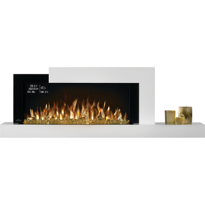 Napoleon Stylus Cara Elite 59" Wall-Mounted Electric Fireplace with Shelf