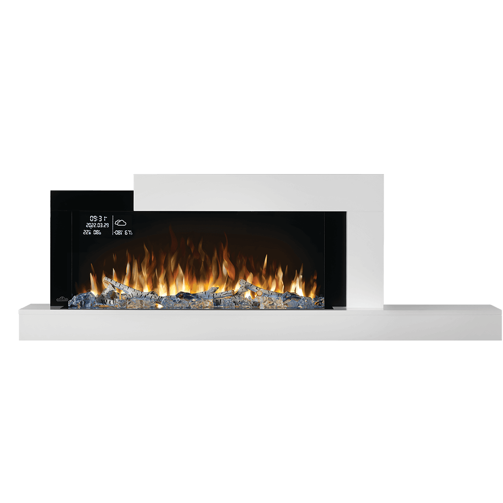 Napoleon Stylus Cara Elite 59" Wall-Mounted Electric Fireplace with Shelf