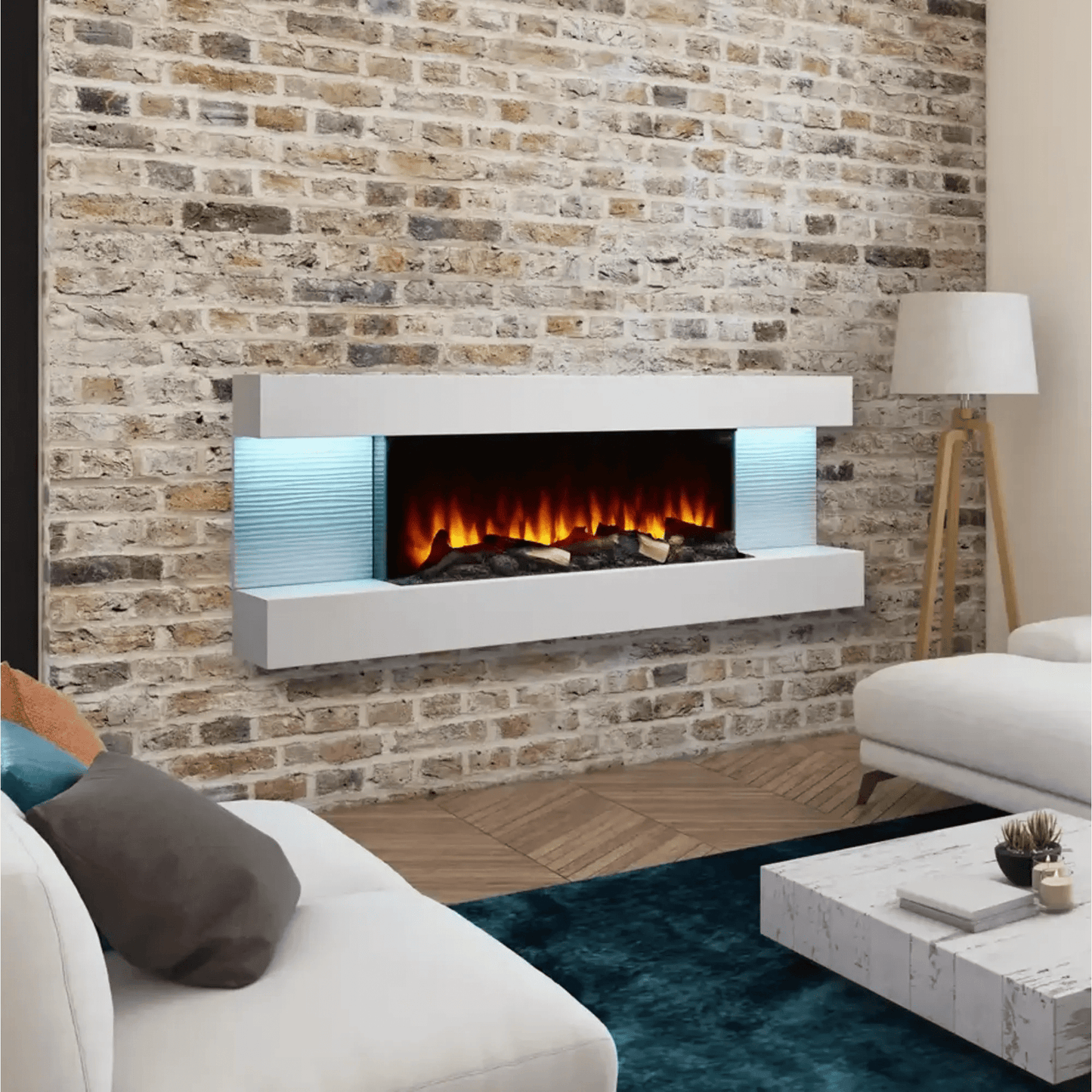 SimpliFire Format 36" Linear Electric Wall Mount Fireplace