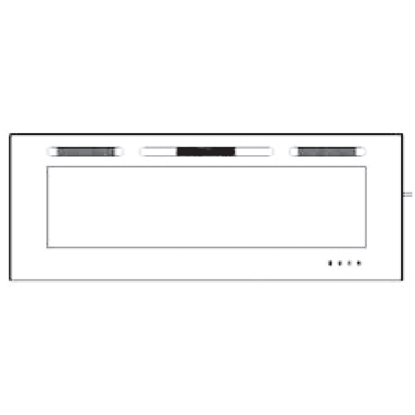 SimpliFire Front Glass for 40" Allusion Fireplace
