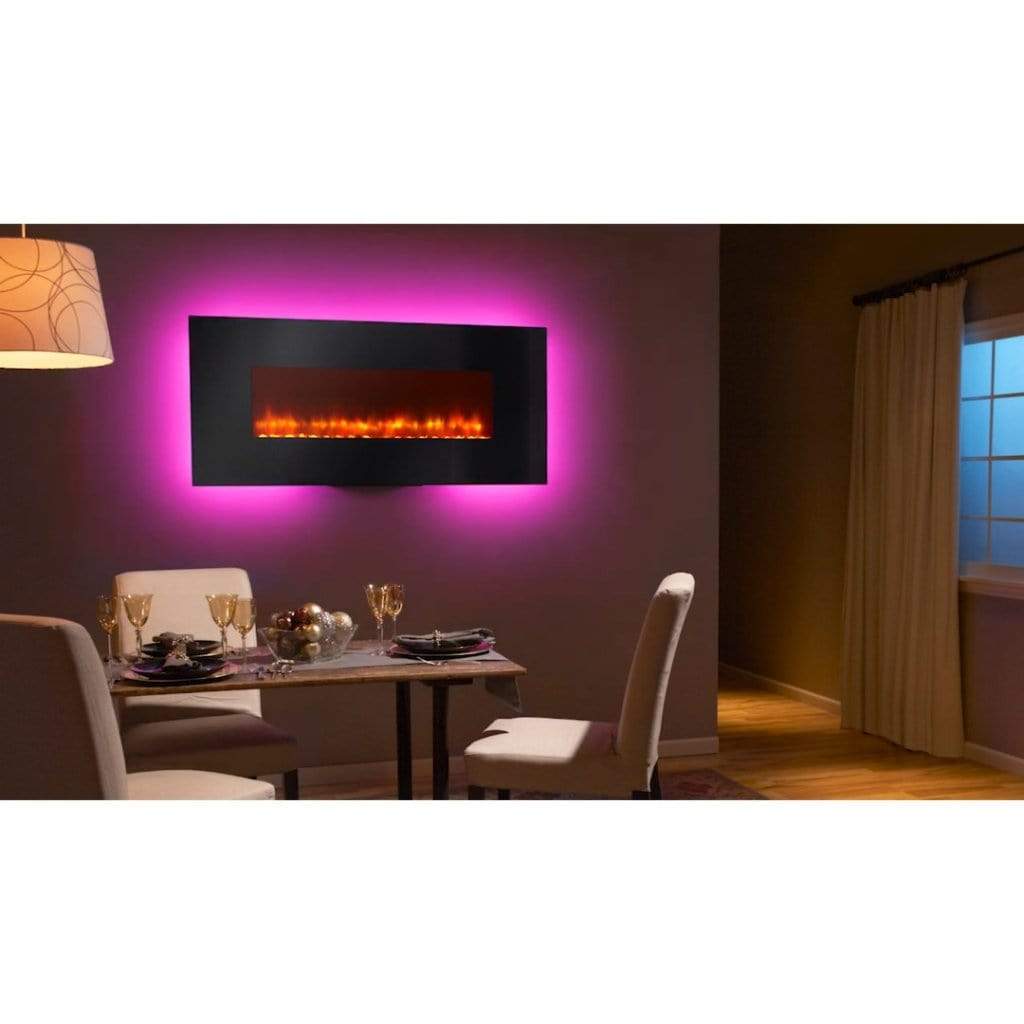 SimpliFire Modern 38" Linear Electric Wall Mount Fireplace