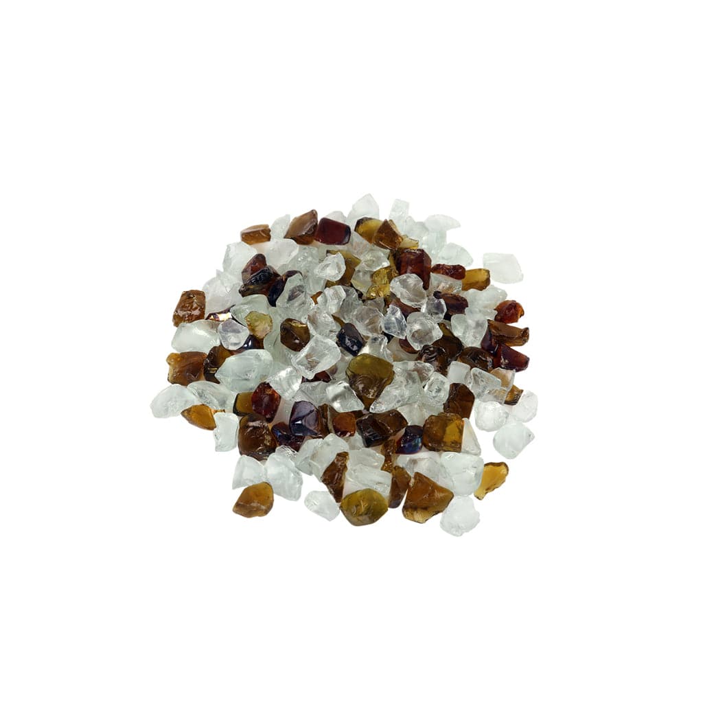 5 lbs. Decorative Reflective Fire Glass Media