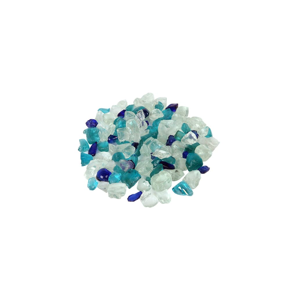 5 lbs. Decorative Reflective Fire Glass Media