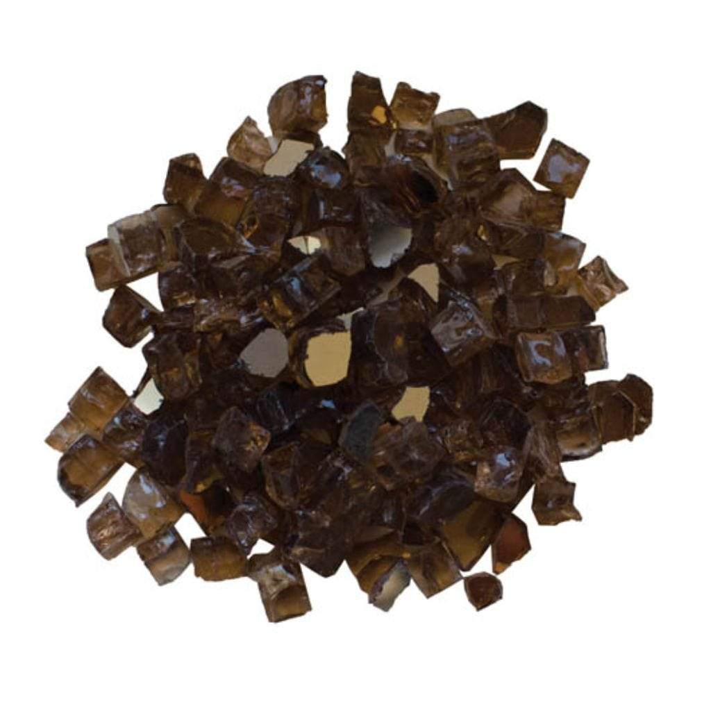5 lbs. Decorative Reflective Fire Glass Media