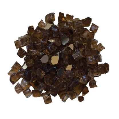5 lbs. Decorative Reflective Fire Glass Media