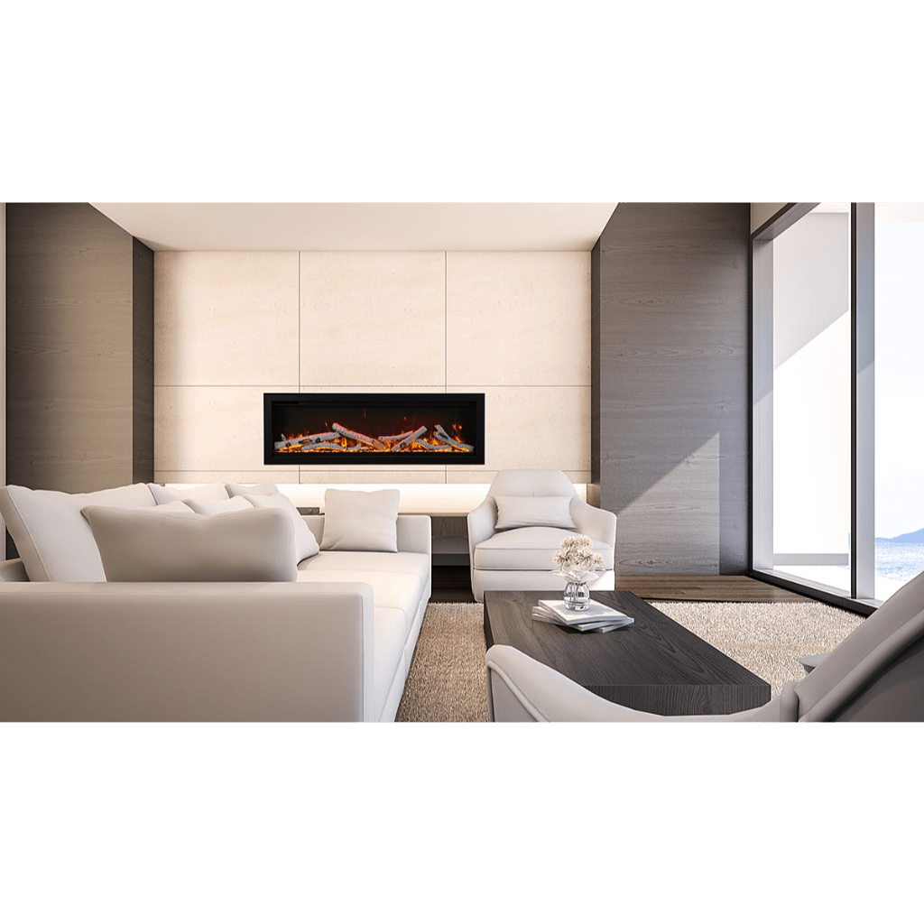 Amantii 100" Symmetry 3.0 Built-in Smart WiFi Electric Fireplace