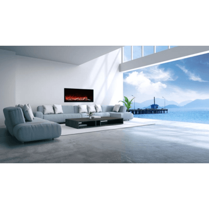 Amantii 100" Symmetry 3.0 Extra Tall Built-in Smart WiFi Electric Fireplace