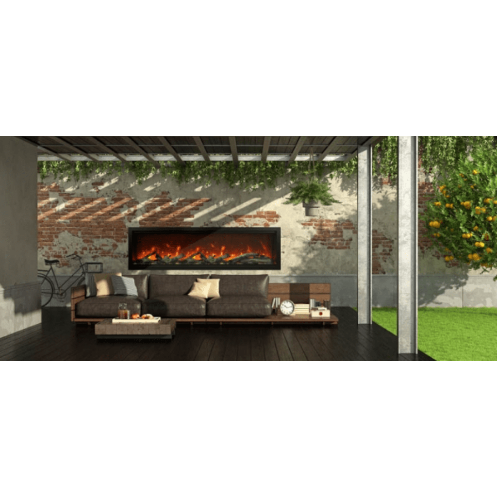 Amantii 100" Symmetry 3.0 Extra Tall Built-in Smart WiFi Electric Fireplace