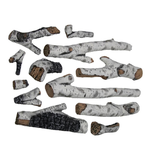 Amantii 12 Piece Large Birch Log Set
