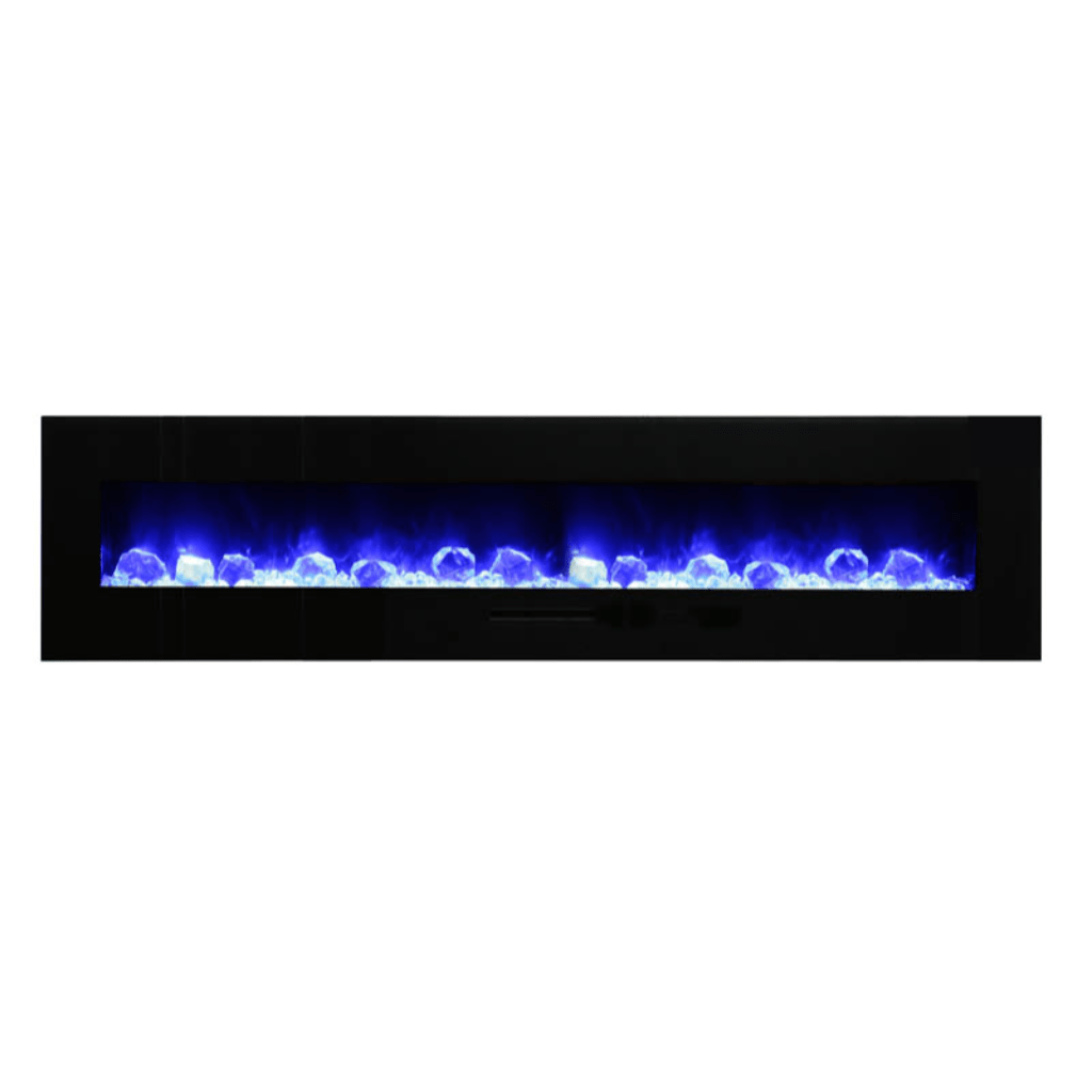 Amantii 26" Wall Mount/Flush Mount Electric Fireplace with Glass Surround