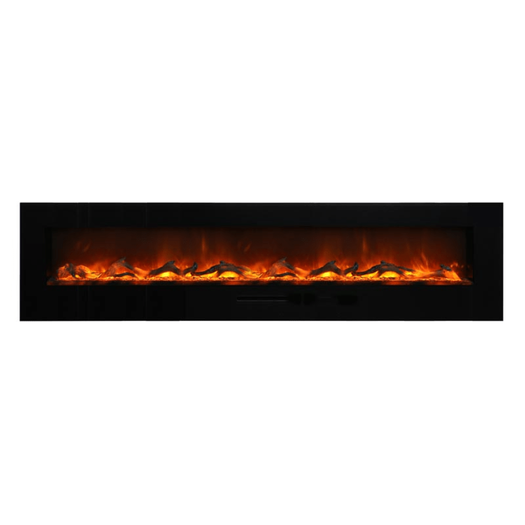 Amantii 26" Wall Mount/Flush Mount Electric Fireplace with Glass Surround