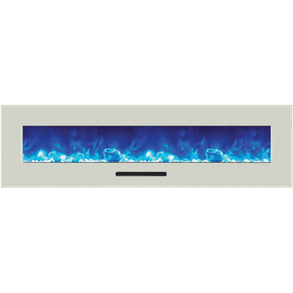 Amantii 26" Wall Mount/Flush Mount Electric Fireplace with Glass Surround