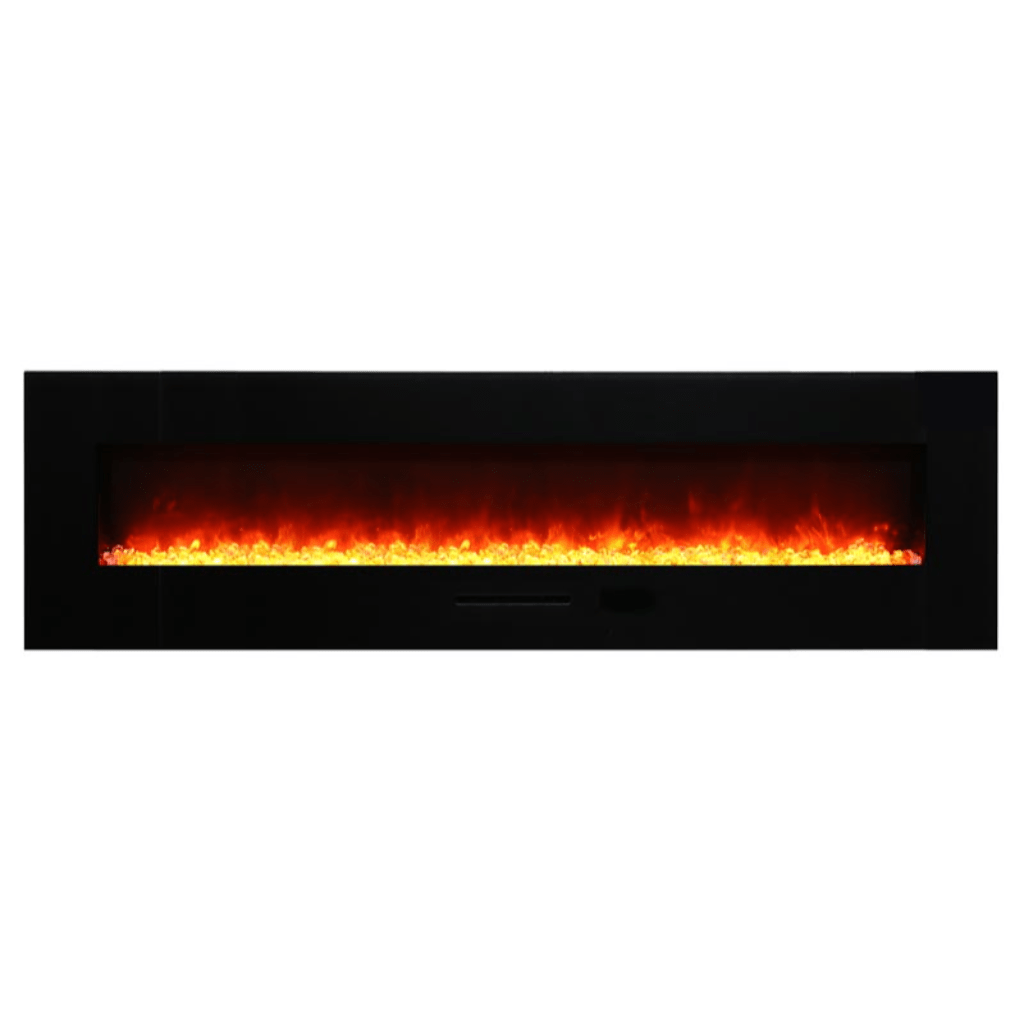 Amantii 26" Wall Mount/Flush Mount Electric Fireplace with Glass Surround