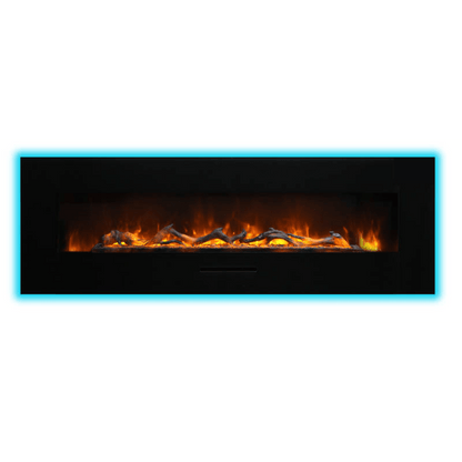 Amantii 26" Wall Mount/Flush Mount Electric Fireplace with Glass Surround