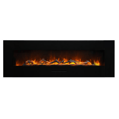 Amantii 26" Wall Mount/Flush Mount Electric Fireplace with Glass Surround