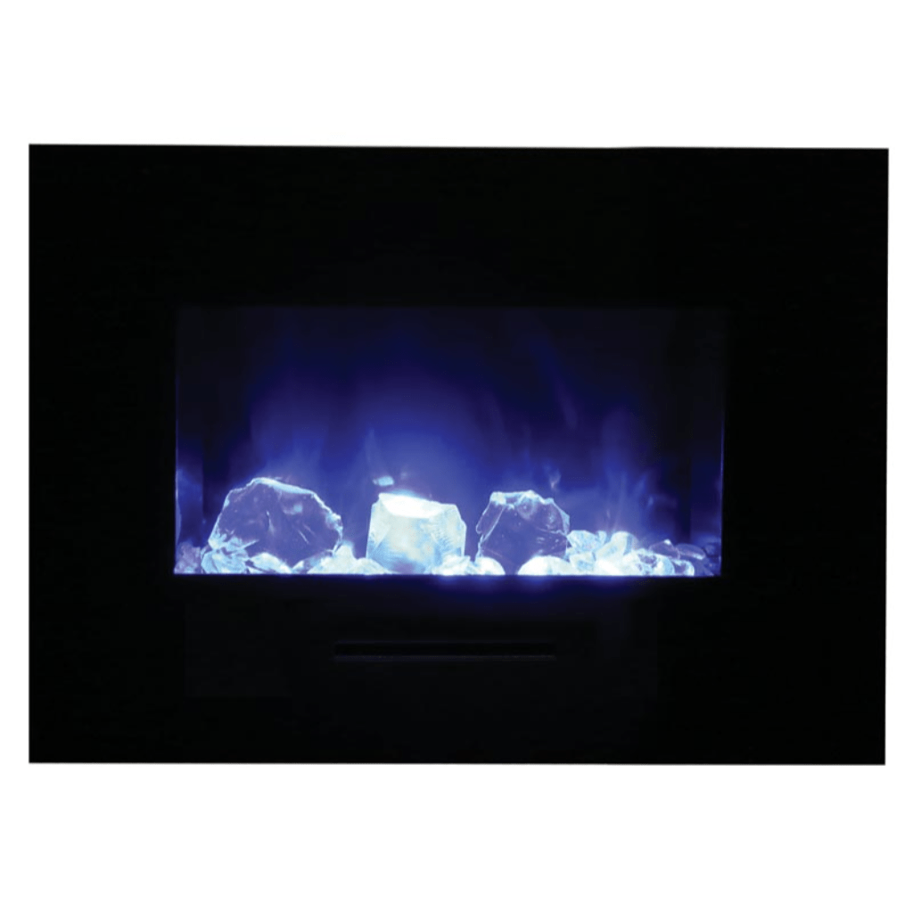 Amantii 26" Wall Mount/Flush Mount Electric Fireplace with Glass Surround
