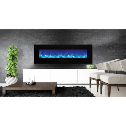 Amantii 26" Wall Mount/Flush Mount Electric Fireplace with Glass Surround