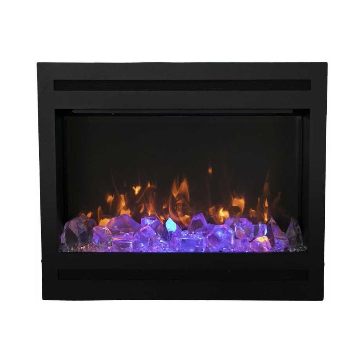 Amantii 31" Zero Clearance Electric Fireplace With 6 Piece Log Set