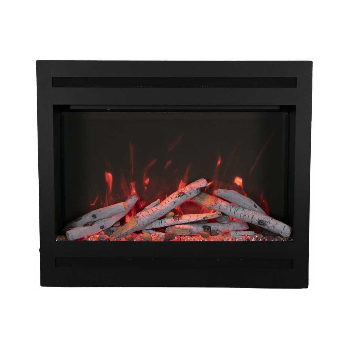 Amantii 31" Zero Clearance Electric Fireplace With 6 Piece Log Set
