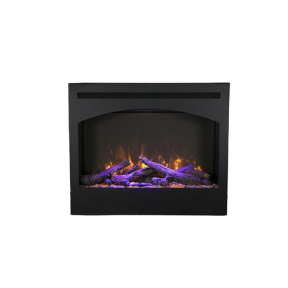 Amantii 31" Zero Clearance Electric Fireplace With 6 Piece Log Set