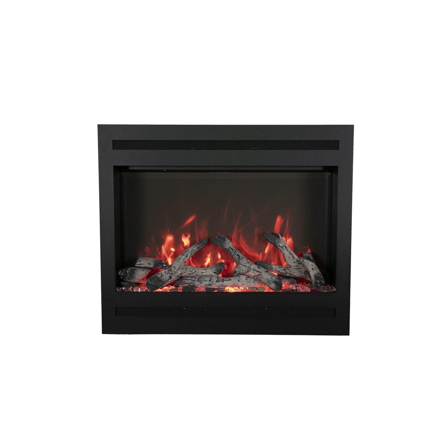 Amantii 31" Zero Clearance Electric Fireplace With 6 Piece Log Set