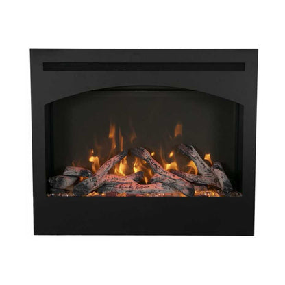 Amantii 31" Zero Clearance Electric Fireplace With 6 Piece Log Set
