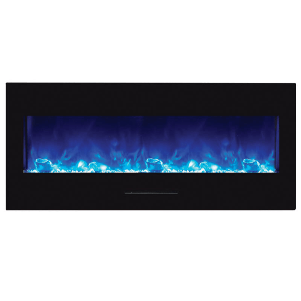 Amantii 34" Wall Mount/Flush Mount Electric Fireplace with Glass Surround