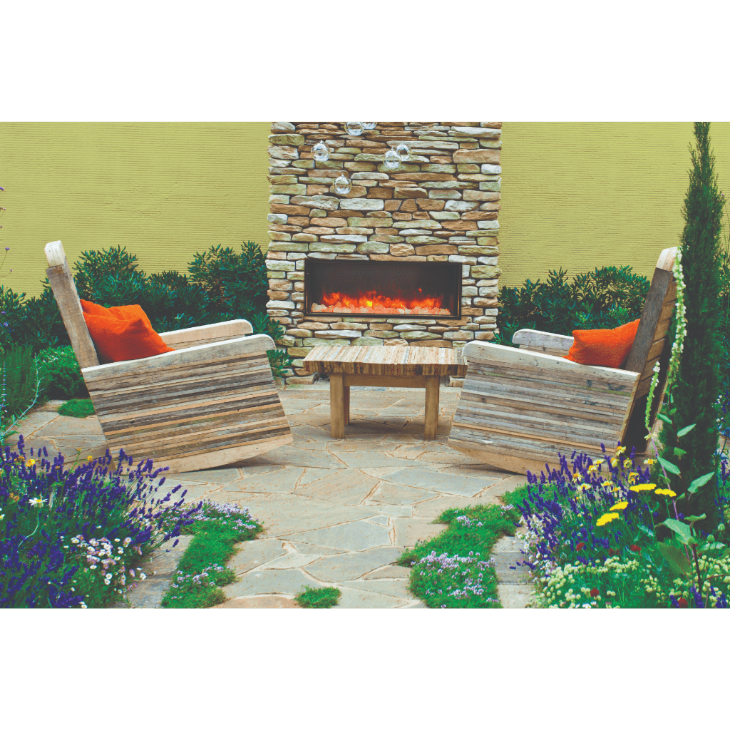 Amantii 40" Panorama Deep Indoor or Outdoor Electric Fireplace