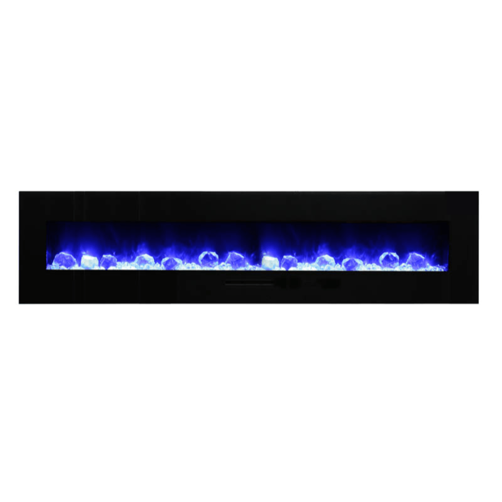 Amantii 48" Wall Mount/Flush Mount Electric Fireplace with Glass Surround