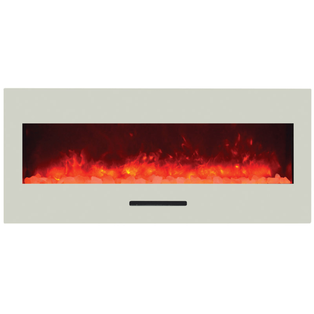 Amantii 50" Wall Mount/Flush Mount Electric Fireplace with Glass Surround