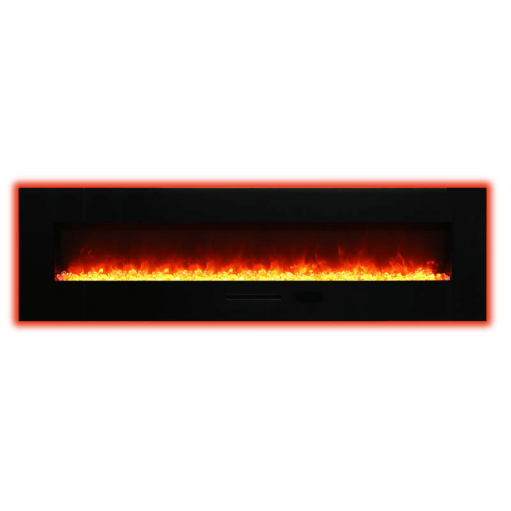 Amantii 50" Wall Mount/Flush Mount Electric Fireplace with Glass Surround