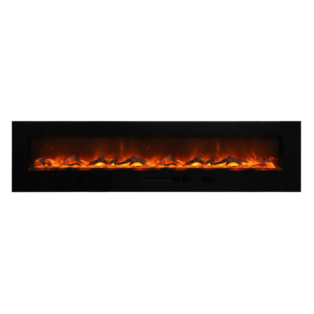 Amantii 50" Wall Mount/Flush Mount Electric Fireplace with Glass Surround