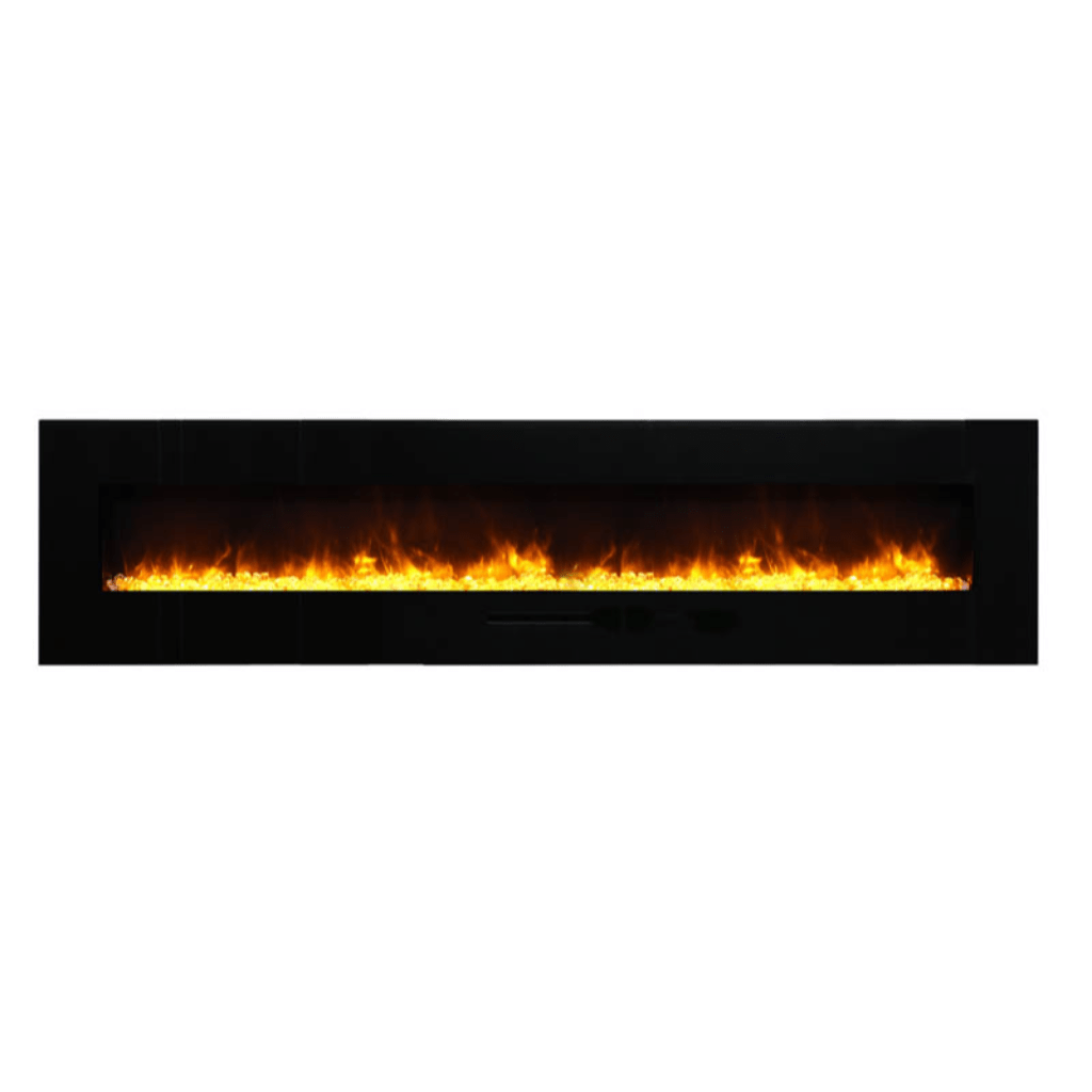 Amantii 50" Wall Mount/Flush Mount Electric Fireplace with Glass Surround