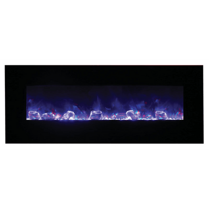 Amantii 60" Wall Mount/Flush Mount Electric Fireplace with Glass Surround