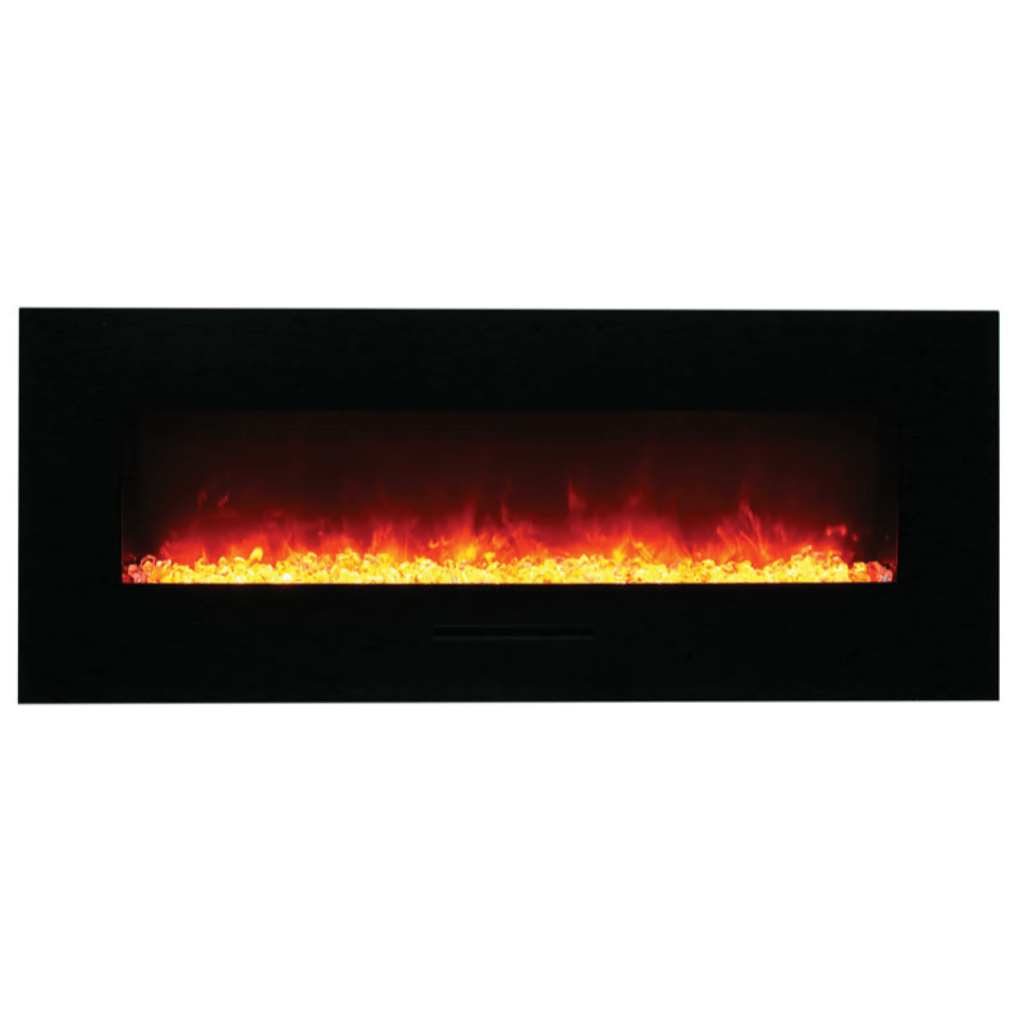 Amantii 60" Wall Mount/Flush Mount Electric Fireplace with Glass Surround