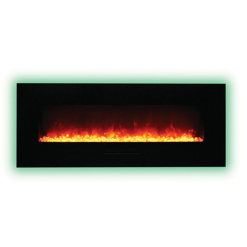 Amantii 60" Wall Mount/Flush Mount Electric Fireplace with Glass Surround
